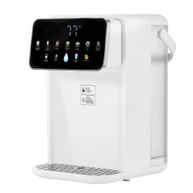 VEVOR Instant Hot Water Dispenser, Countertop Boiling Water Dispenser with Adjustable 7 Temperatures & 7 Water Volumes, 118oz Removable Water Tan