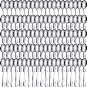 100 Pcs Demitasse Espresso Spoons Stainless Steel Bulk, 4.33'' Small Coffee Tasting Dessert Spoons for Kitchen Dessert, Tea, Appetizer