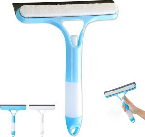 3 in 1 Spray Squeegee, 3 in 1 Window Squeegee Cleaner, Spray Window Squeegee Cleaner Tool with Spray Bottle, for Car, Window (Blue)