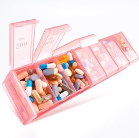 Extra Large Weekly Pill Organizer 2 Times a Day, XXL Pill Box 7 Day with AM PM Large Compartments