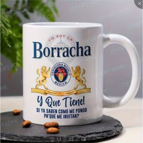 Ceramic Coffee Cup (Option: White humor satire)